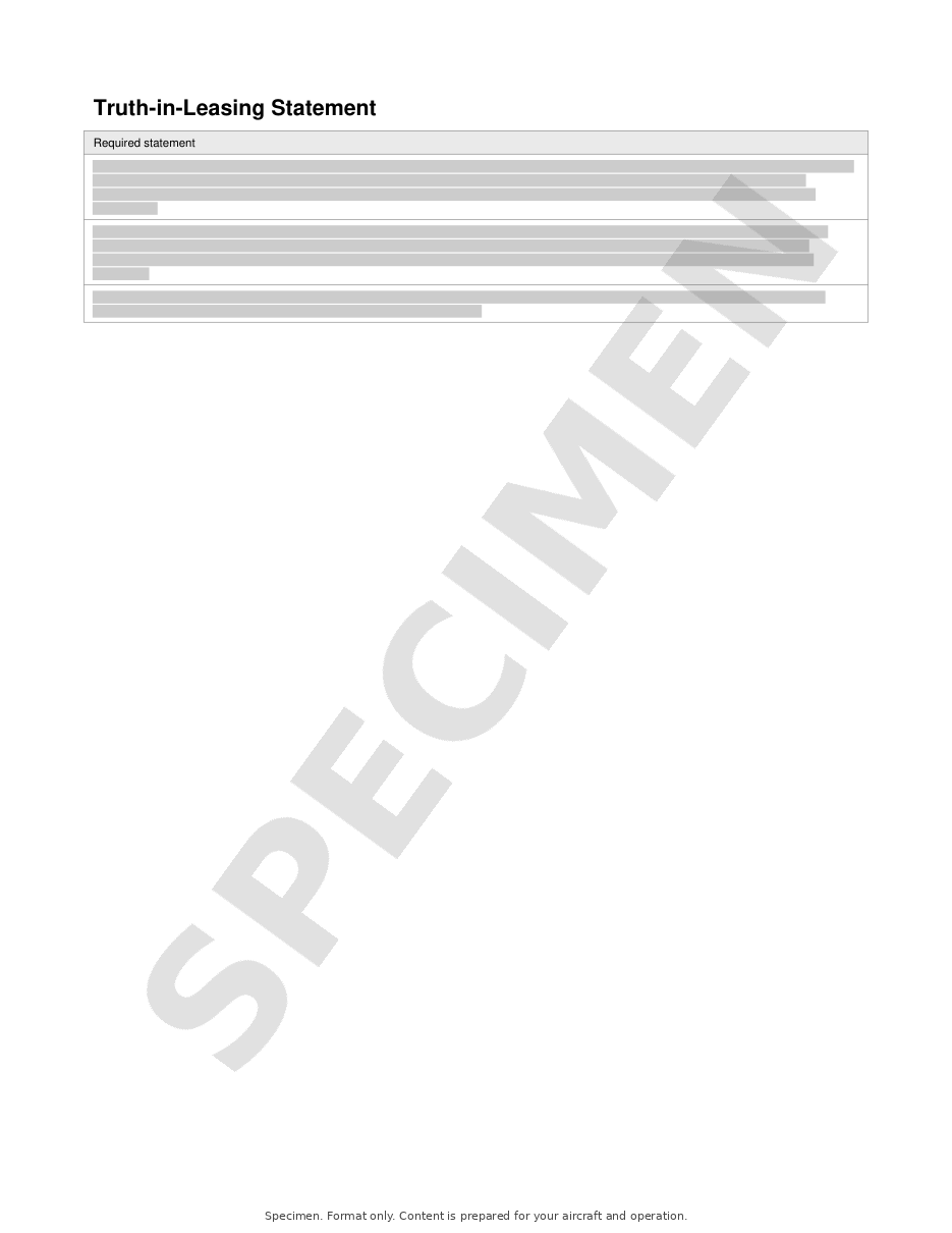 Aircraft Dry Lease Agreement specimen, page 2 of 5