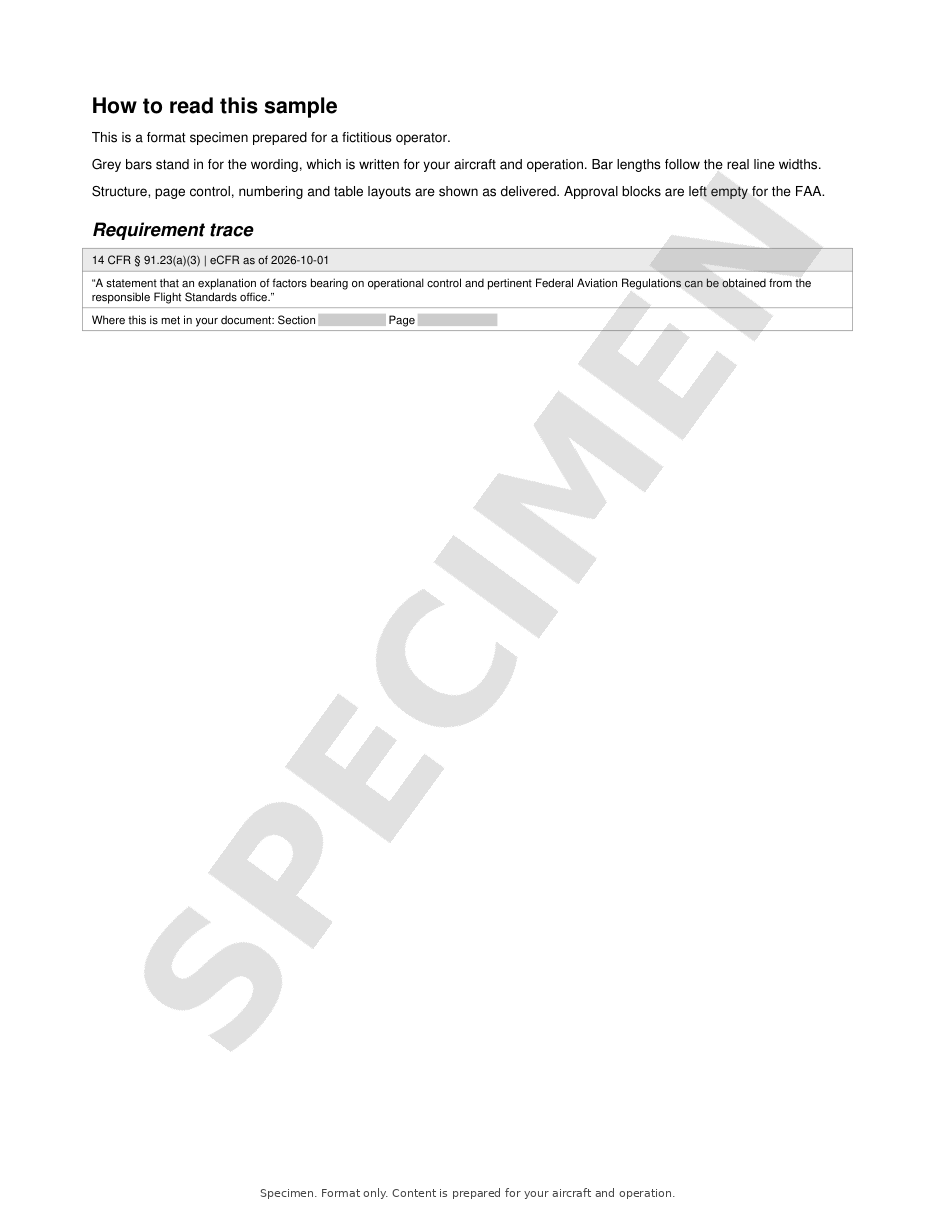 Aircraft Dry Lease Agreement specimen, page 5 of 5