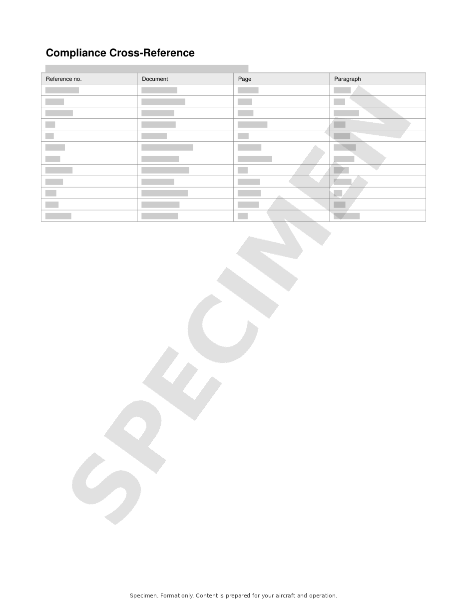 Part 91 LOA Application Package specimen, page 3 of 6